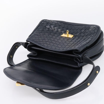 Bottega Veneta Shoulder Leather, Black, Leather, Shoulder Bag