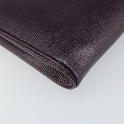 Celine Circle Logo Leather, Purple, Leather, Shoulder Bag