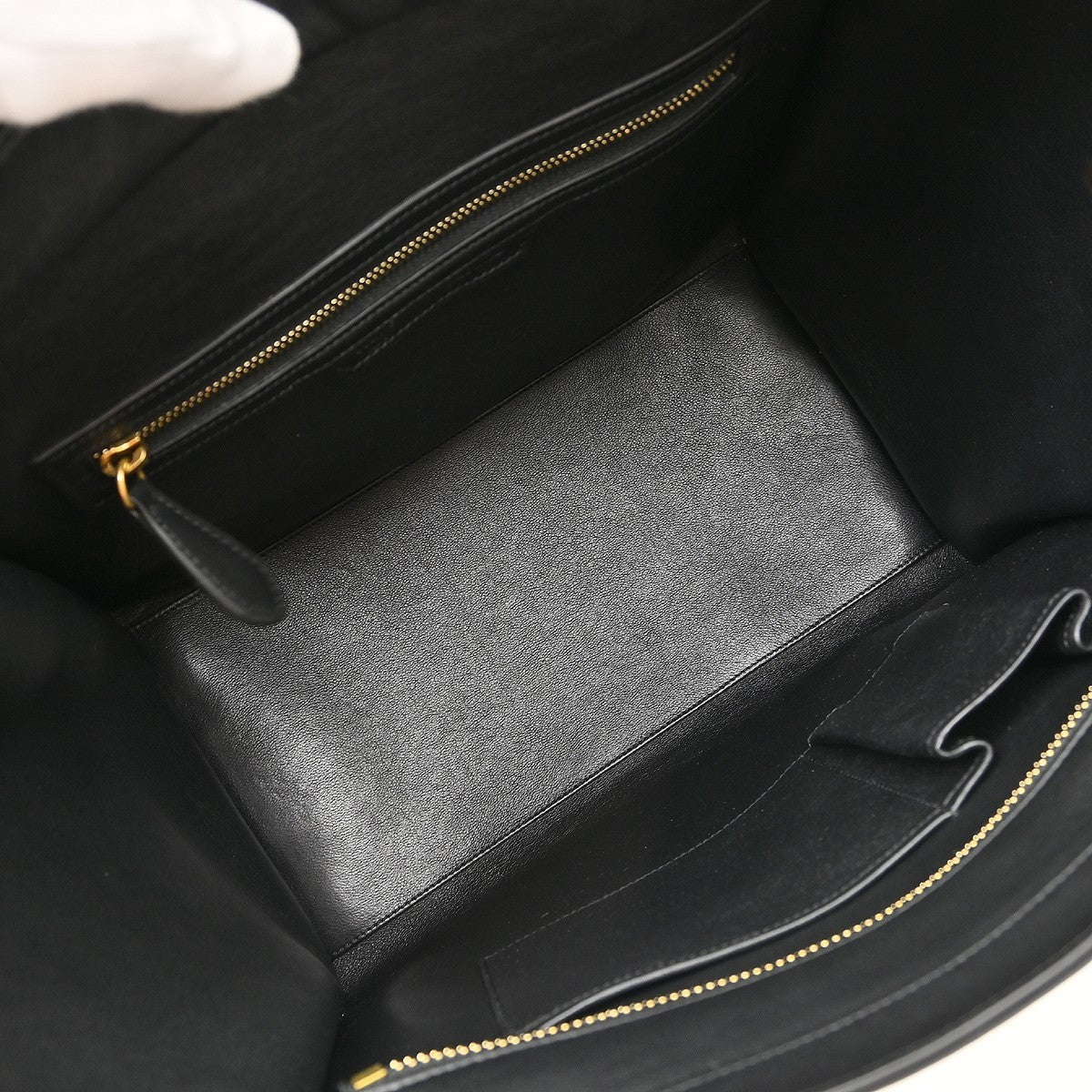 Celine Tricolor Luggage Leather, Blue, Leather, Handbag