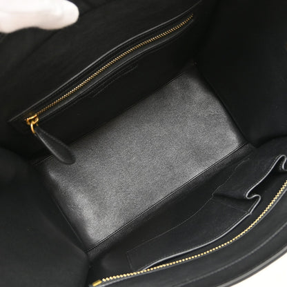 Celine Tricolor Luggage Leather, Blue, Leather, Handbag