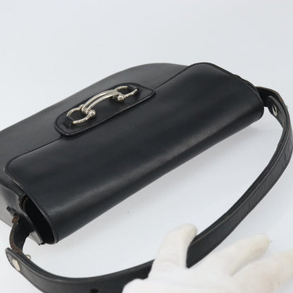 Christian Dior Shoulder Leather, Black, Leather, Shoulder Bag