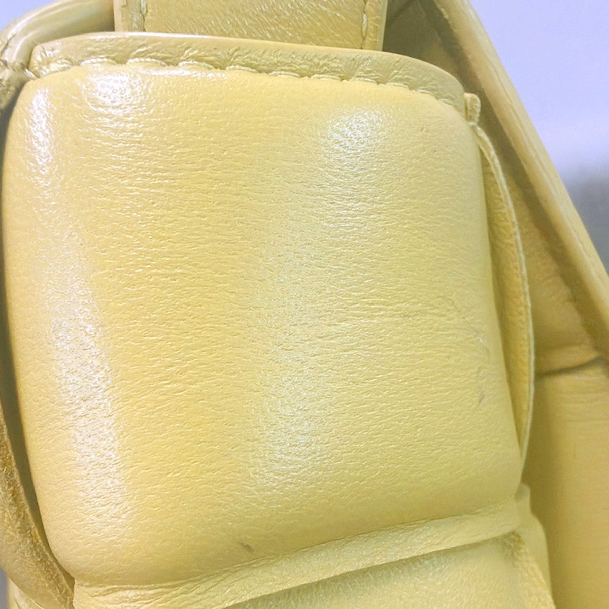 Bottega Veneta Cassette Padded Maxi Intrecciato Leather, Beige, Leather, Crossbody Bag