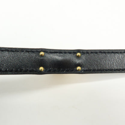 Hermes Kelly Double Tour Leather, Black, Leather, Bracelet