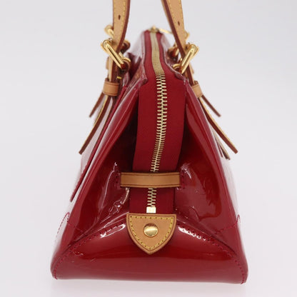 Louis Vuitton Rosewood Avenue Monogram Vernis, Red, Patent Leather, Handbag