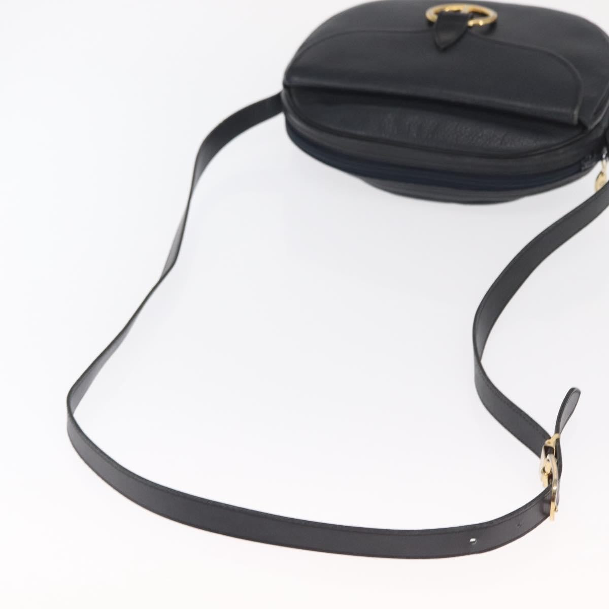 Christian Dior Vintage Leather, Navy, Leather, Shoulder Bag