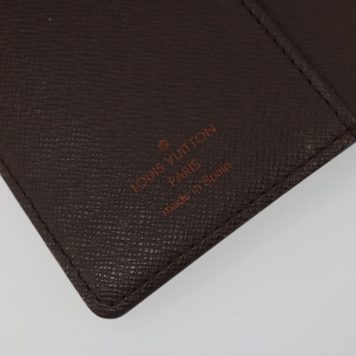 Louis Vuitton Ring Agenda Cover Damier, Brown, Canvas, Briefcase