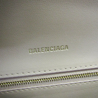 Balenciaga Hourglass Crocodile Embossed, Pink, Leather, Handbag