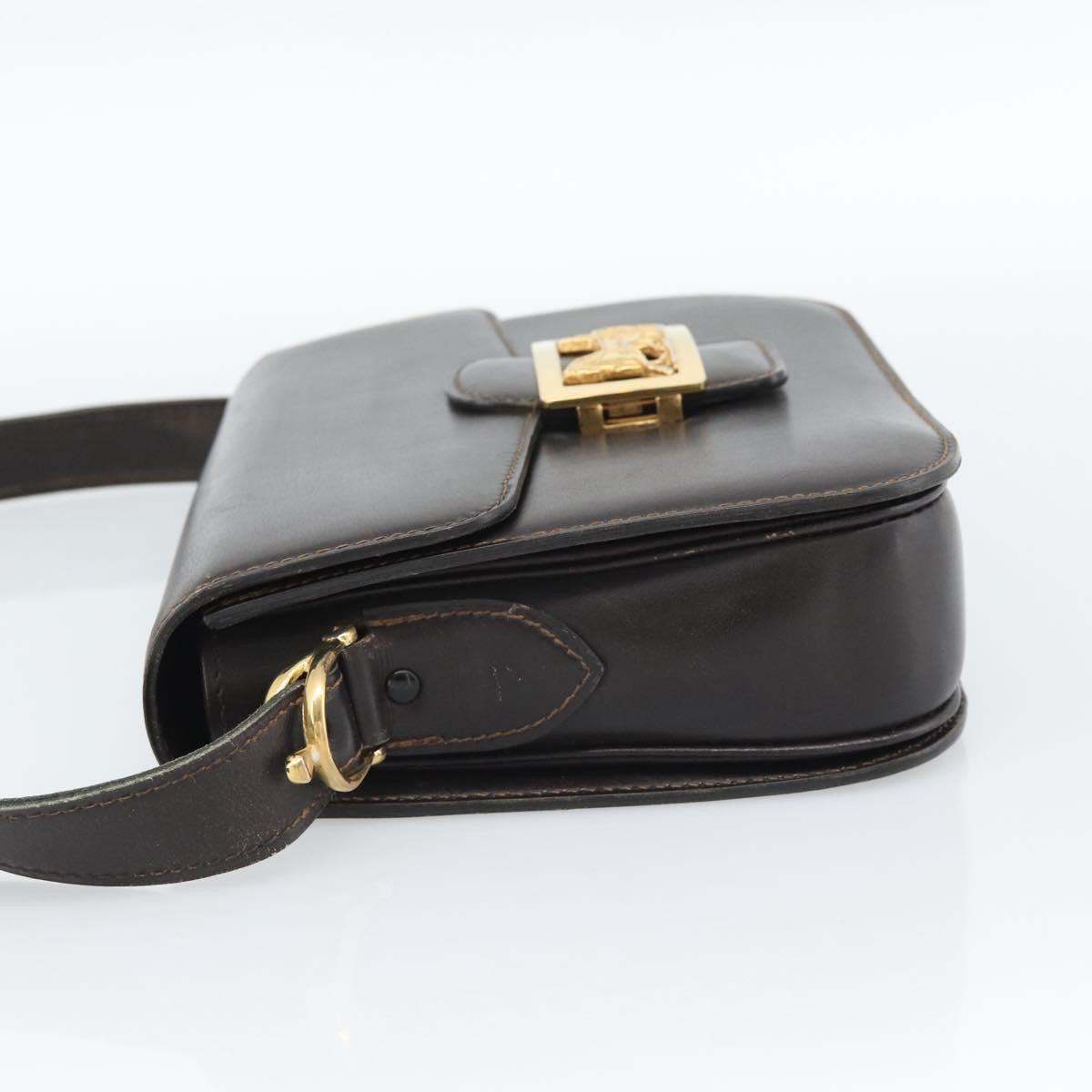 Celine Horse Carriage Leather, Brown, Leather, Shoulder Bag