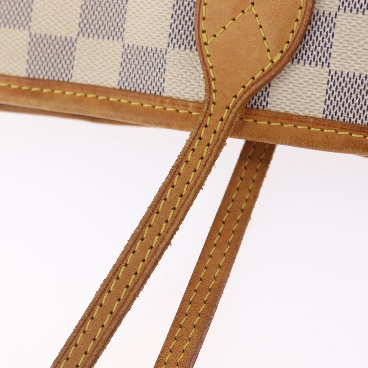 Louis Vuitton Neverfull Damier, White, Canvas, Tote Bag