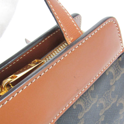 Celine Teen Cabas De France Triomphe Coated Canvas, Brown, Canvas, Handbag