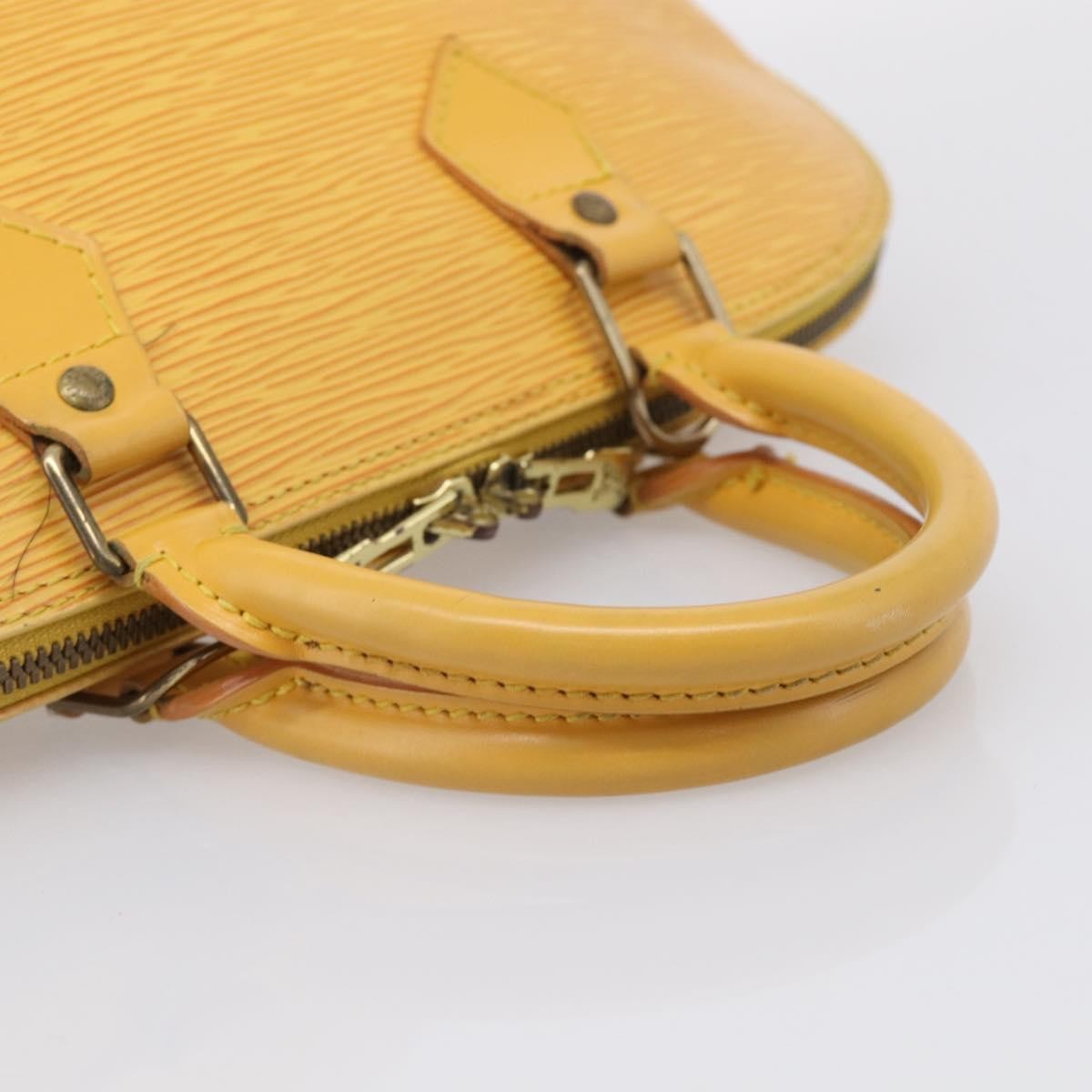 Louis Vuitton Vintage Alma Epi Leather, Yellow, Leather, Handbag