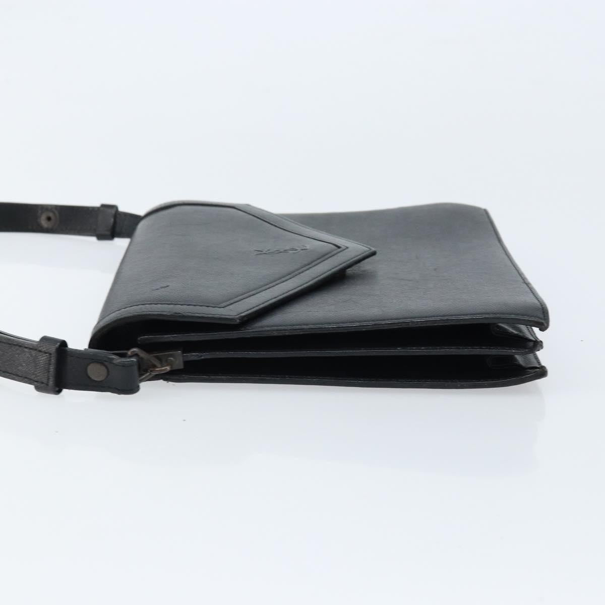 Saint Laurent Vintage Leather, Black, Leather, Handbag