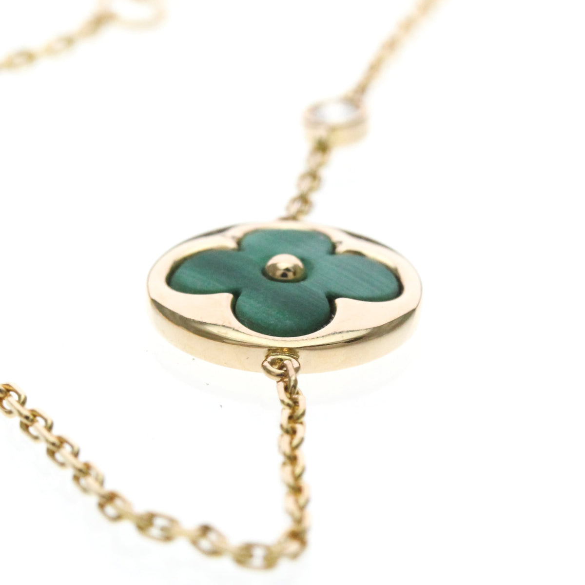 Louis Vuitton Color Blossom BB 18K Rose Gold with Malachite and Diamond, Gold, Rose Gold, Bracelet