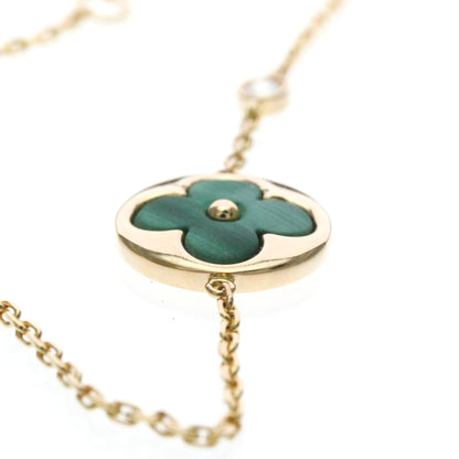 Louis Vuitton Color Blossom BB 18K Rose Gold with Malachite and Diamond, Gold, Rose Gold, Bracelet