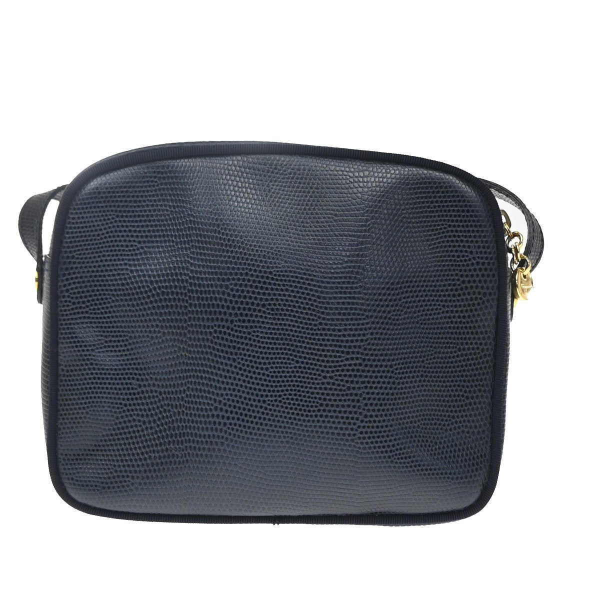 Salvatore Ferragamo Vara Bow camera Leather, Navy, Leather, Shoulder Bag
