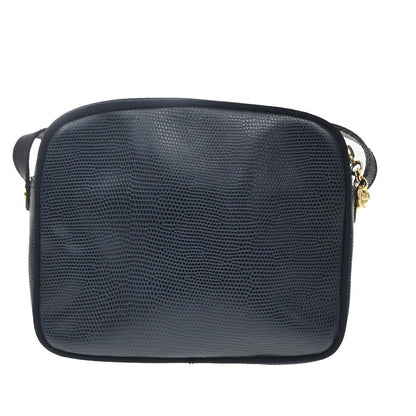 Salvatore Ferragamo Vara Bow camera Leather, Navy, Leather, Shoulder Bag