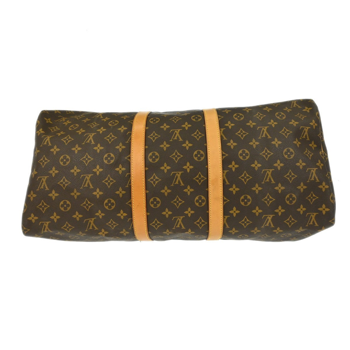 Louis Vuitton Keepall Monogram, Brown, Canvas, Travel Bag