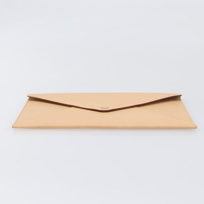 Louis Vuitton Rivets Envelope Clutch Leather, Beige, Leather, Clutch
