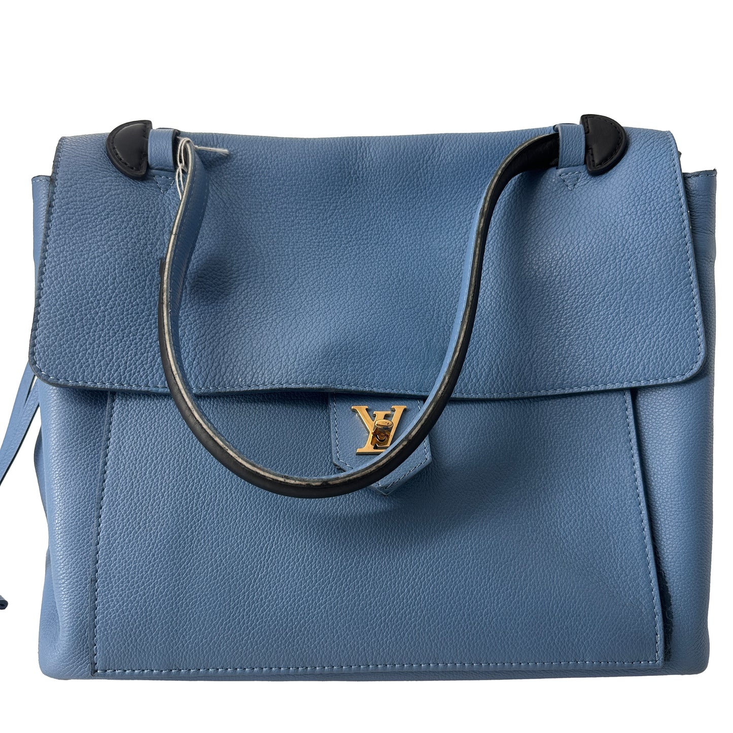 Louis Vuitton Lockme Handbag Leather, BLACK, LEATHER, Handbag