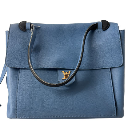 Louis Vuitton Lockme Handbag Leather, BLACK, LEATHER, Handbag