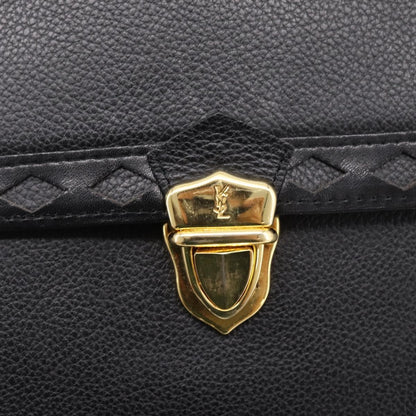 Saint Laurent Vintage Shoulder bag leather, Black, Leather, Shoulder Bag