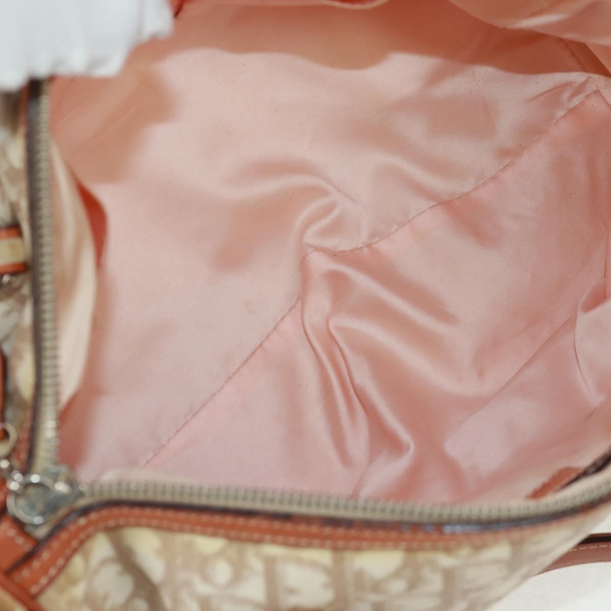 Christian Dior Vintage Trotter Romantique Boston Diorissimo Coated Canvas, Beige, Canvas, Handbag