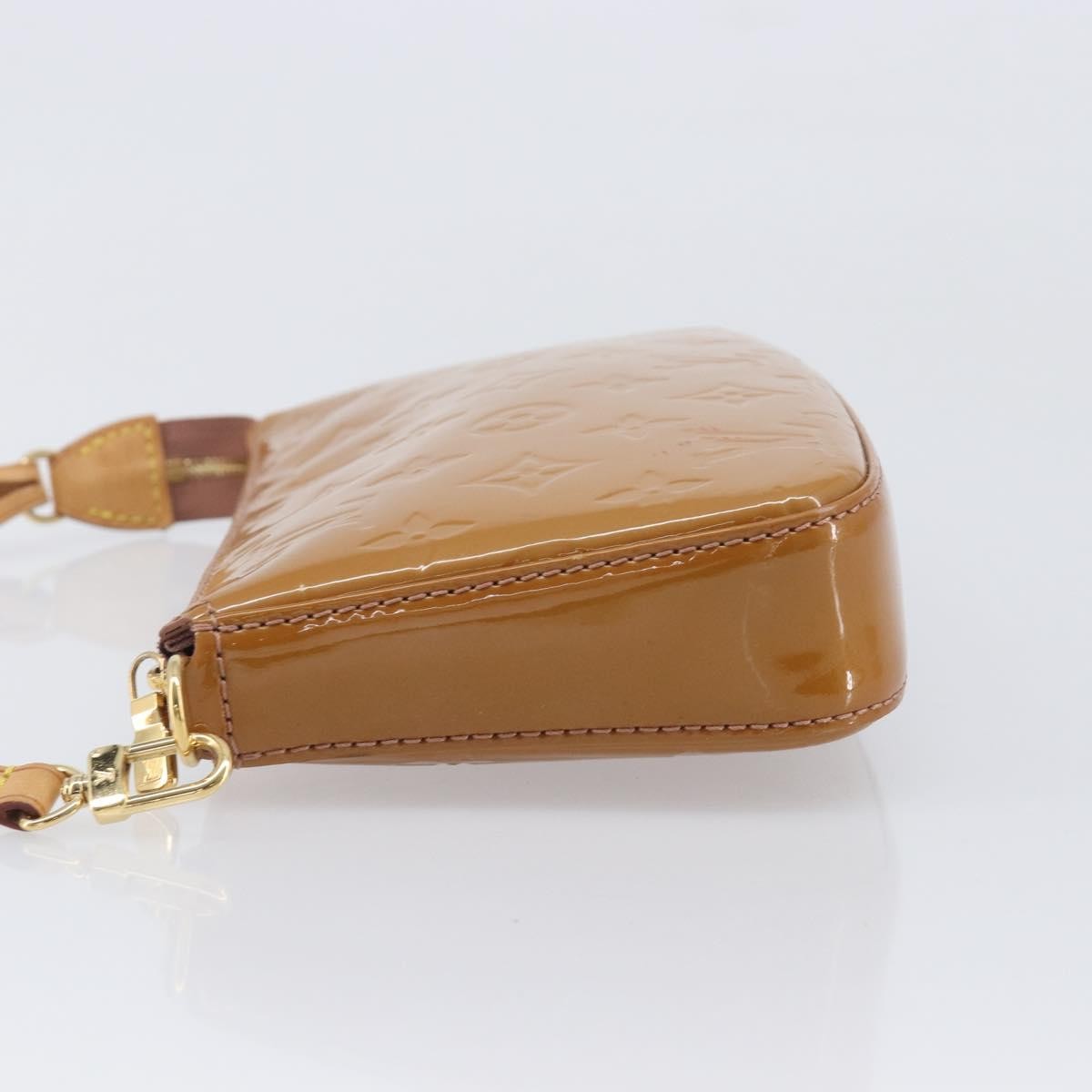 Louis Vuitton Pochette Accessoires NM Monogram Vernis, Brown, Patent Leather, Clutch