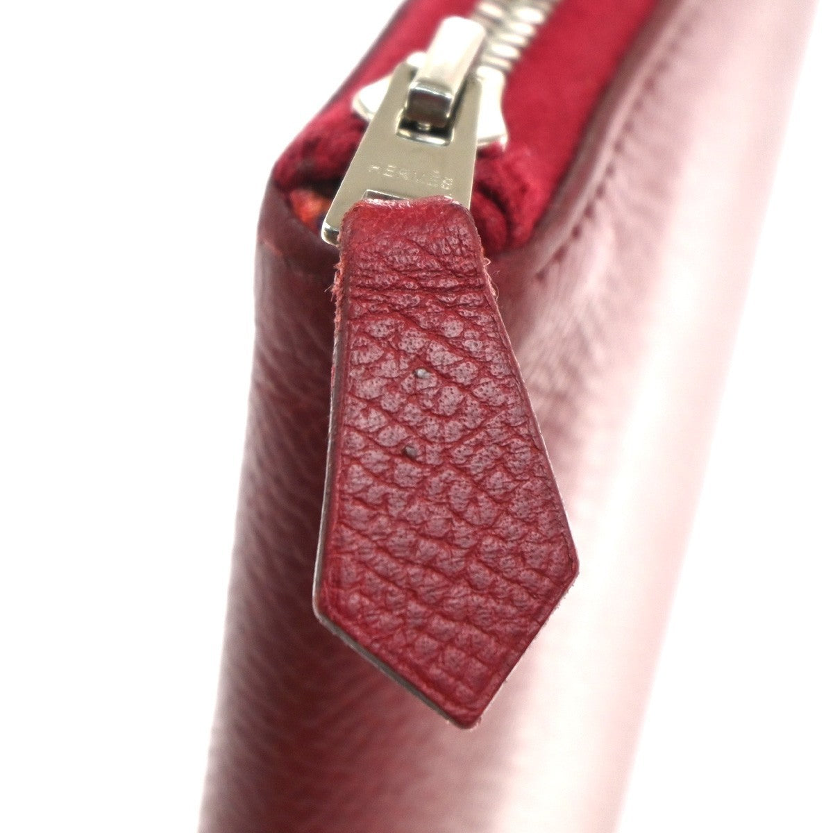 Hermes Azap Zip Around Epsom, Red, Leather, Wallet