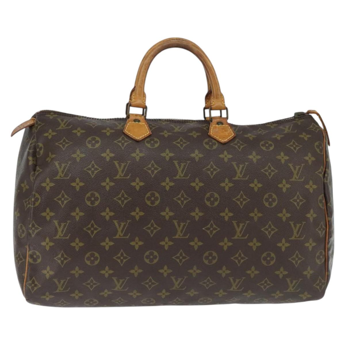 Louis Vuitton Speedy Handbag Monogram Canvas, BROWN, CANVAS, Handbag