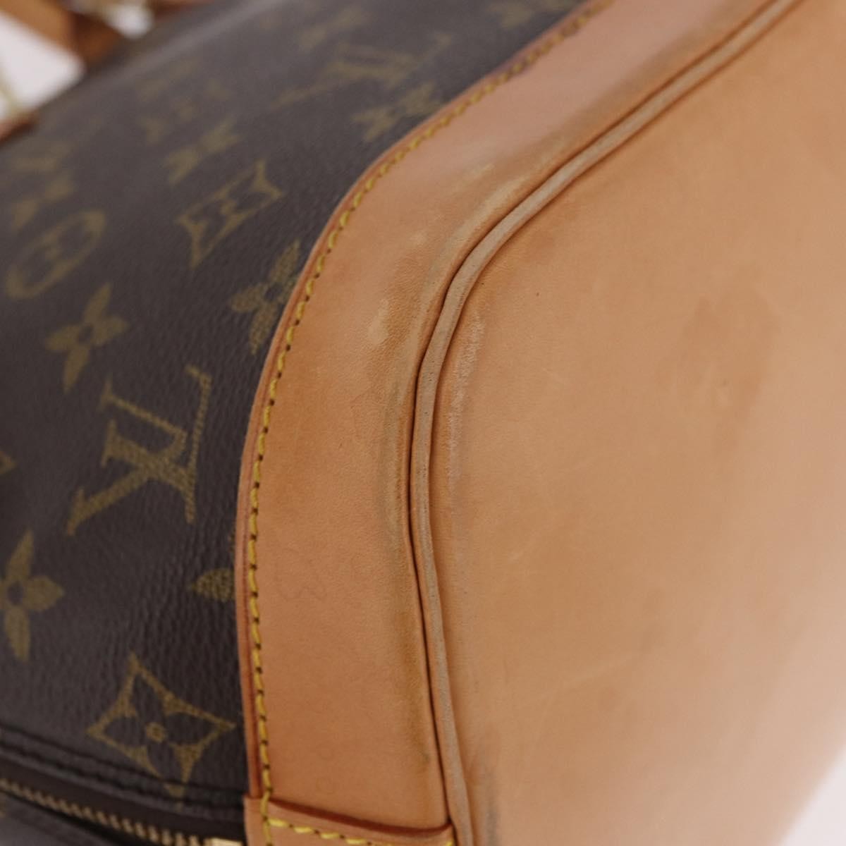 Louis Vuitton Vintage Alma Monogram Canvas, Brown, Canvas, Handbag