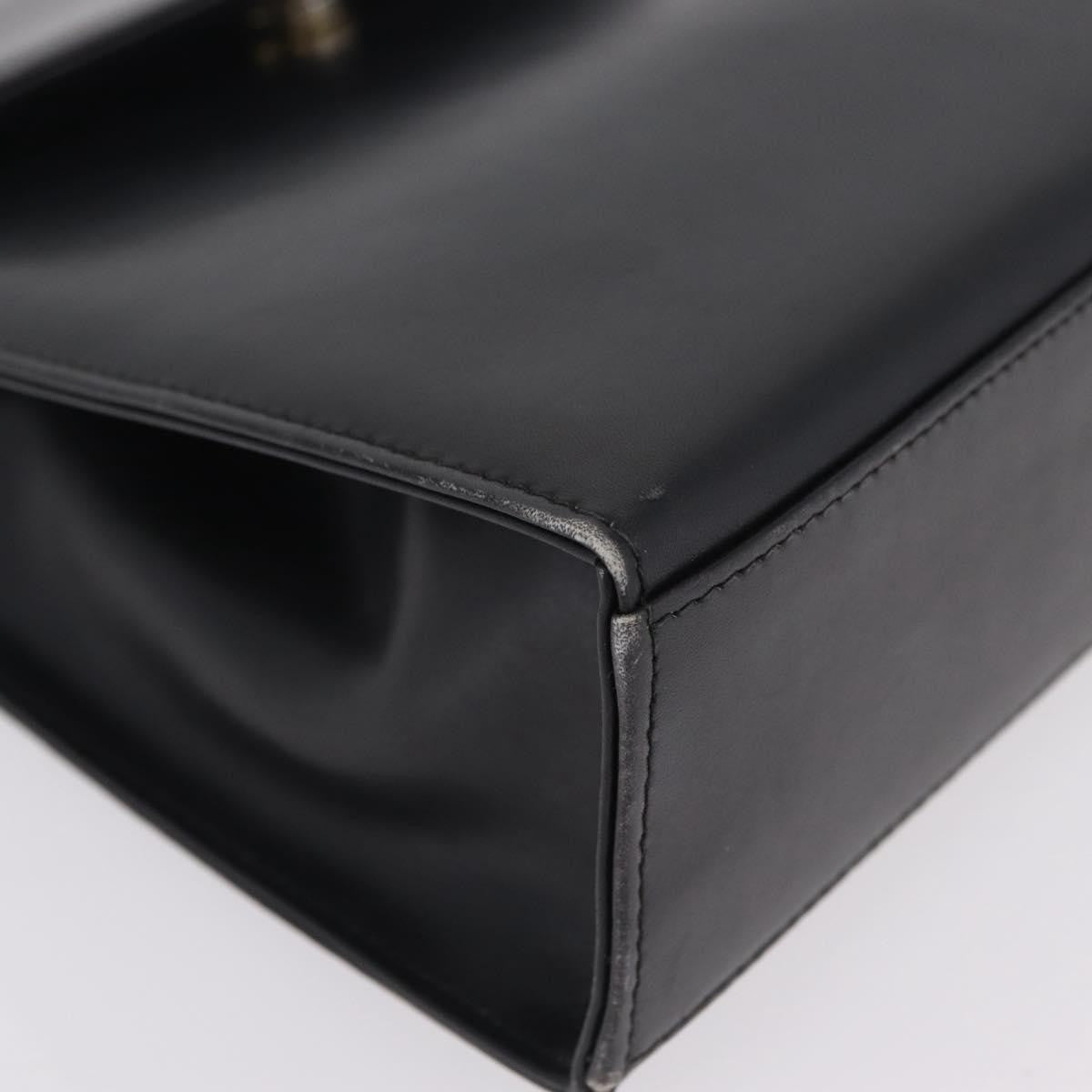 Salvatore Ferragamo Vintage Top handle Leather, Black, Leather, Handbag