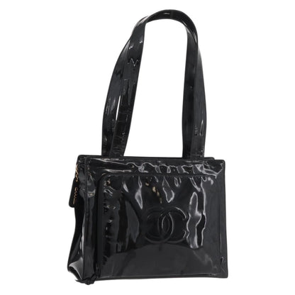 Chanel CC Shoulder Bag Patent leather, Black, Patent Leather, Shoulder Bag