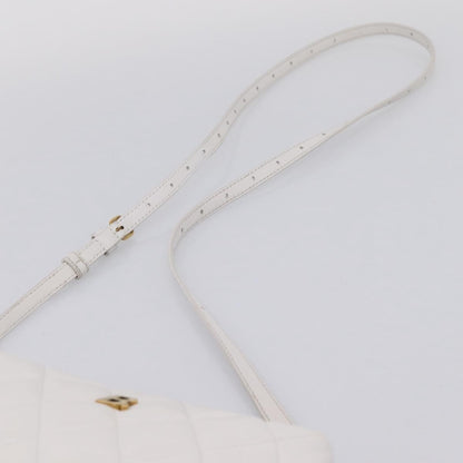 Balenciaga Touch B. Camera Quilted Leather, White, Leather, Handbag