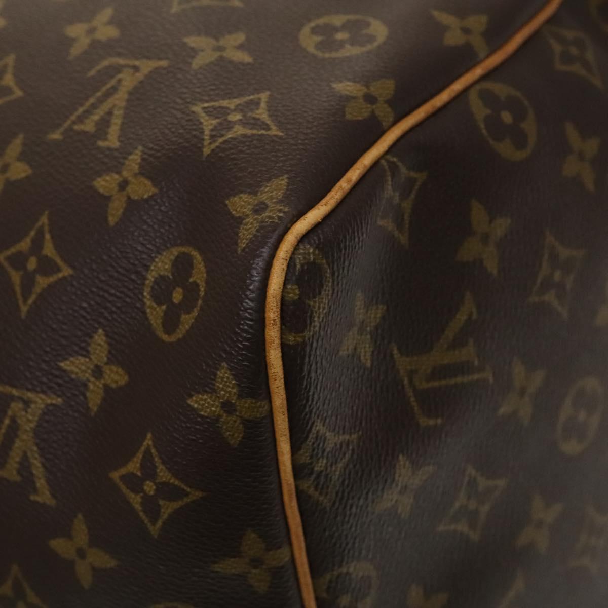 Louis Vuitton Keepall Bandouliere Bag Monogram Canvas, BROWN, CANVAS, Travel bag