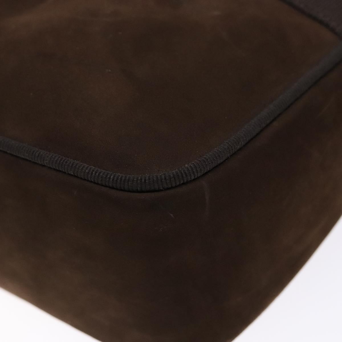Salvatore Ferragamo Vala Suede, Brown, Suede, Shoulder Bag