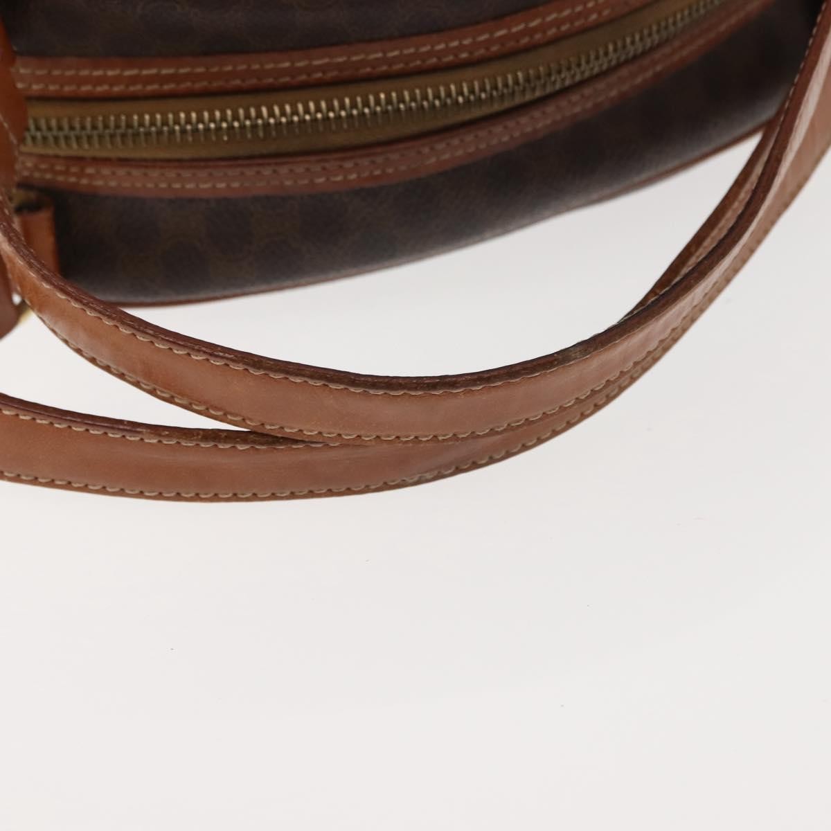 Celine Macadam Canvas, Brown, Canvas, Handbag