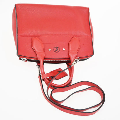 Louis Vuitton City Steamer Leather, Red, Leather, Handbag