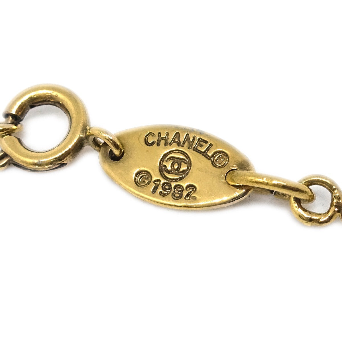Chanel CC Pendant Metal, Gold, Gold Plated, Necklace