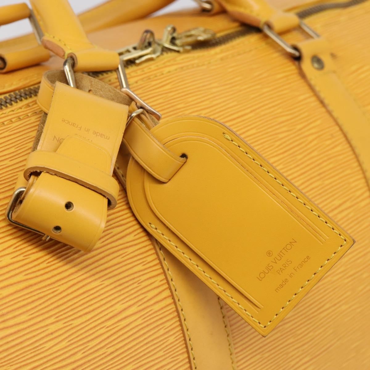 Louis Vuitton Keepall Epi Leather, Yellow, Leather, Travel Bag