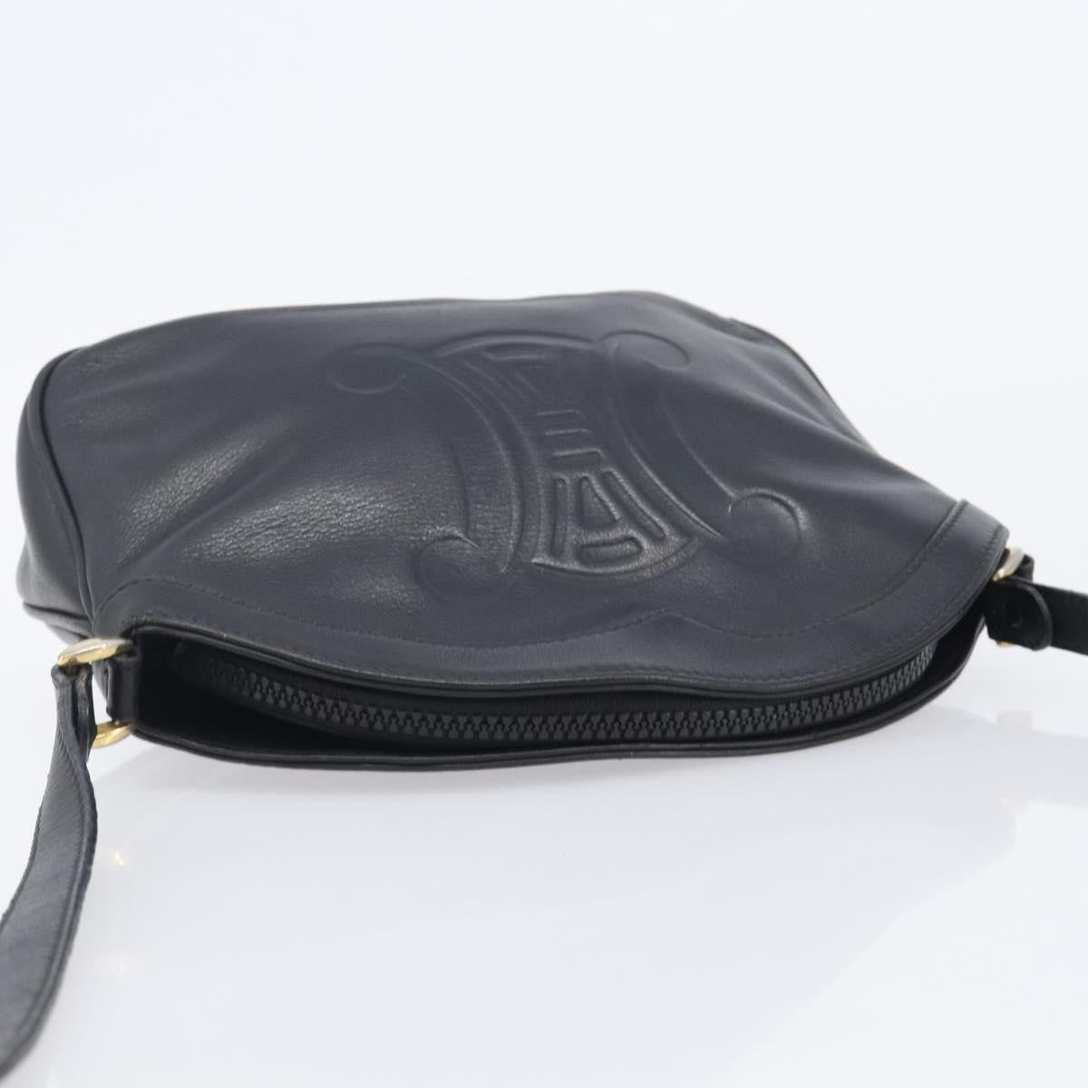 Gucci Shoulder Leather, Black, Leather, Shoulder Bag
