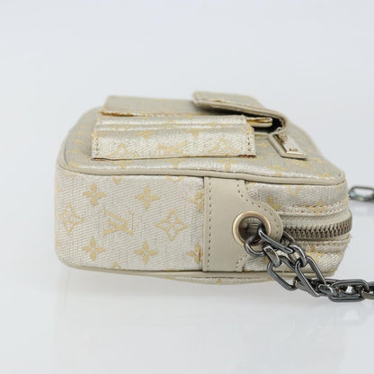 Louis Vuitton McKenna Mini Lin, Gold, Canvas, Tote bag