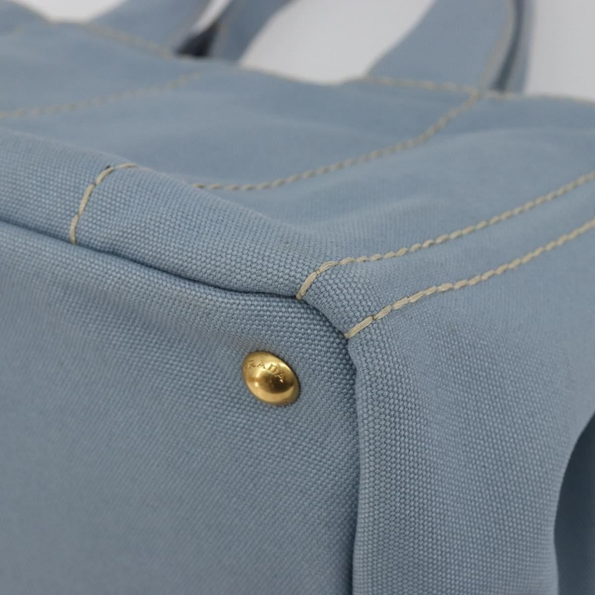 Prada Canapa Canvas, Blue, Canvas, Tote Bag