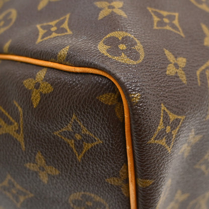 Louis Vuitton Keepall Monogram, Brown, Canvas, Travel Bag
