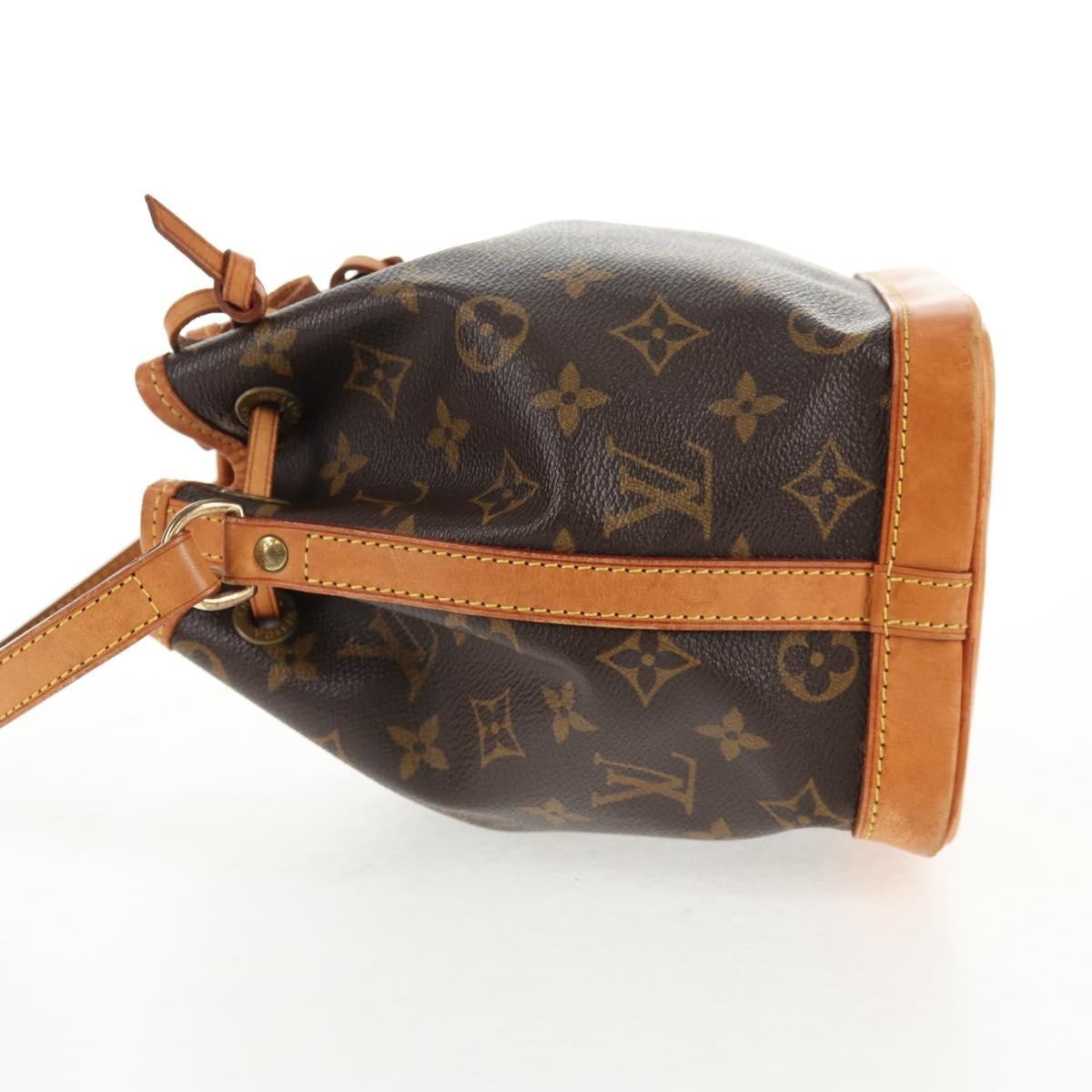 Louis Vuitton Petit Noe NM Monogram Canvas, Brown, Canvas, Handbag