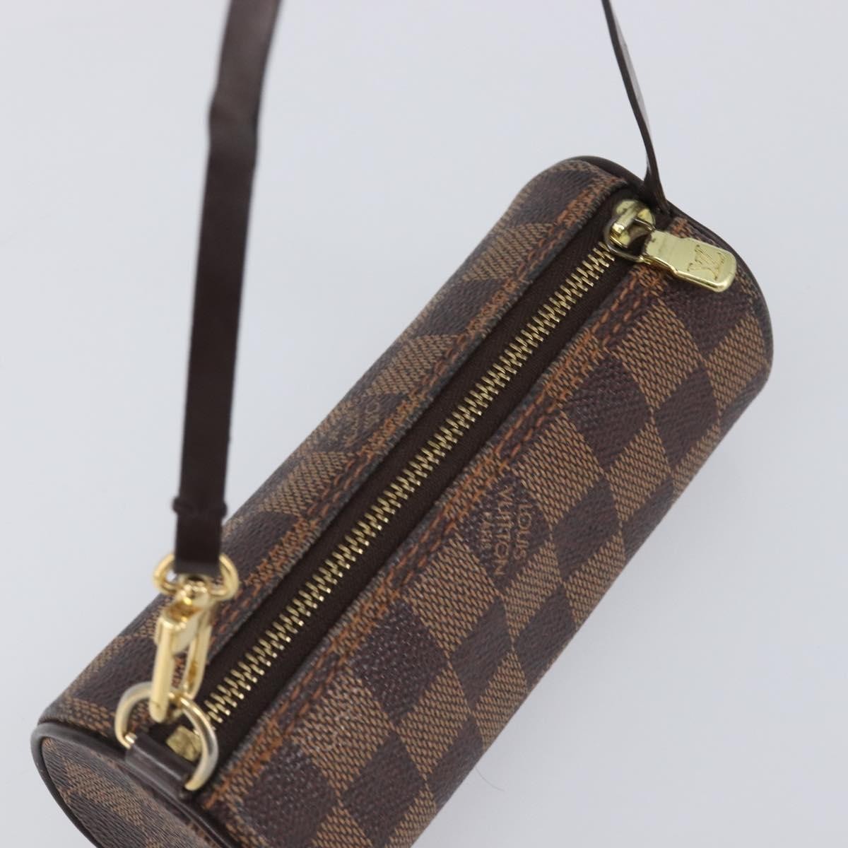 Louis Vuitton Papillon Pochette Damier, Brown, Canvas, Clutch