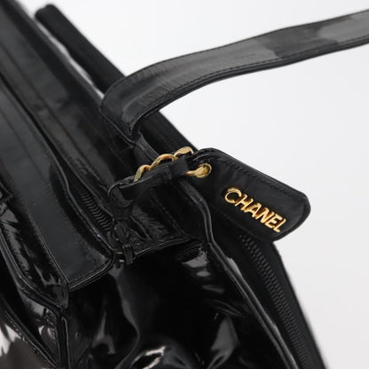 Chanel CC Shoulder Bag Patent leather, Black, Patent Leather, Shoulder Bag