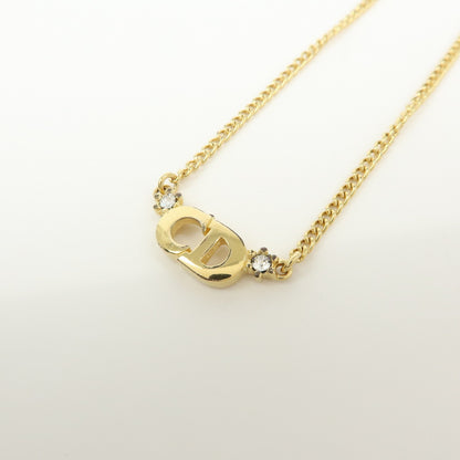 Christian Dior CD Pendant Metal, Gold, Metal, Necklace