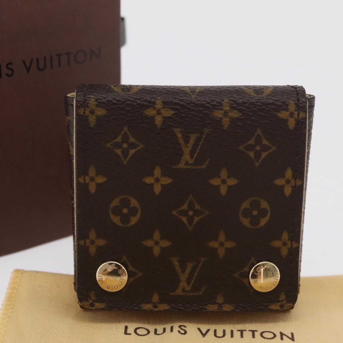 Louis Vuitton Folding Jewelry Case Monogram Canvas, Brown, Canvas, Toiletry Case