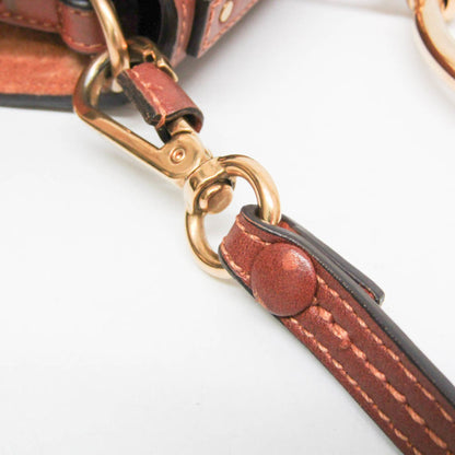 Chloe Nile Studded Suede and Leather, Brown, Leather, Crossbody Bag