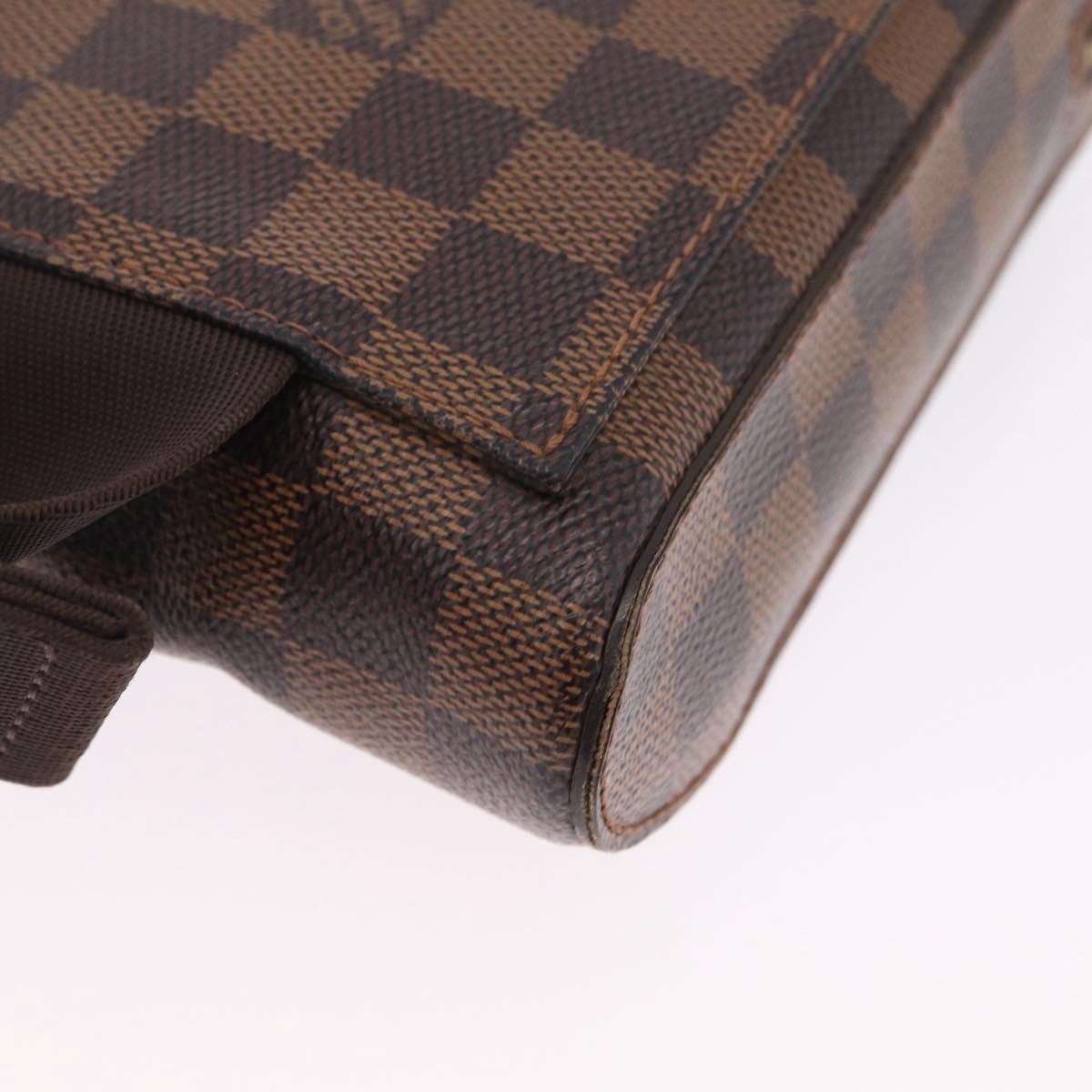 Louis Vuitton Geronimos Waist Damier, Brown, Canvas, Shoulder Bag